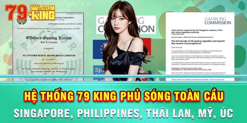 Hệ thống 79 king phủ sóng toàn cầu với tốc độ truy cập ổn định tại nhiều quốc gia.